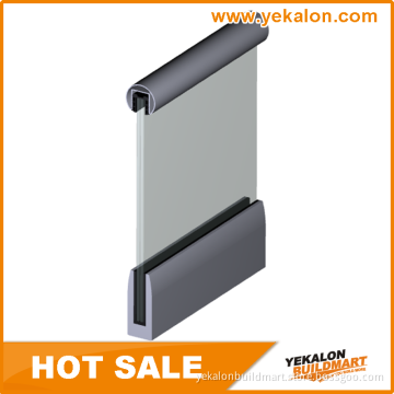 2016 Simple Style U-Channel Glass Railing with Stainless Steel Handrail From China